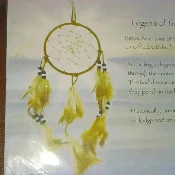NIP Wind Chime Legend of the Dreamcatcher Dream Catcher w/ Chimes & Feathers - B - Picture 3 of 10